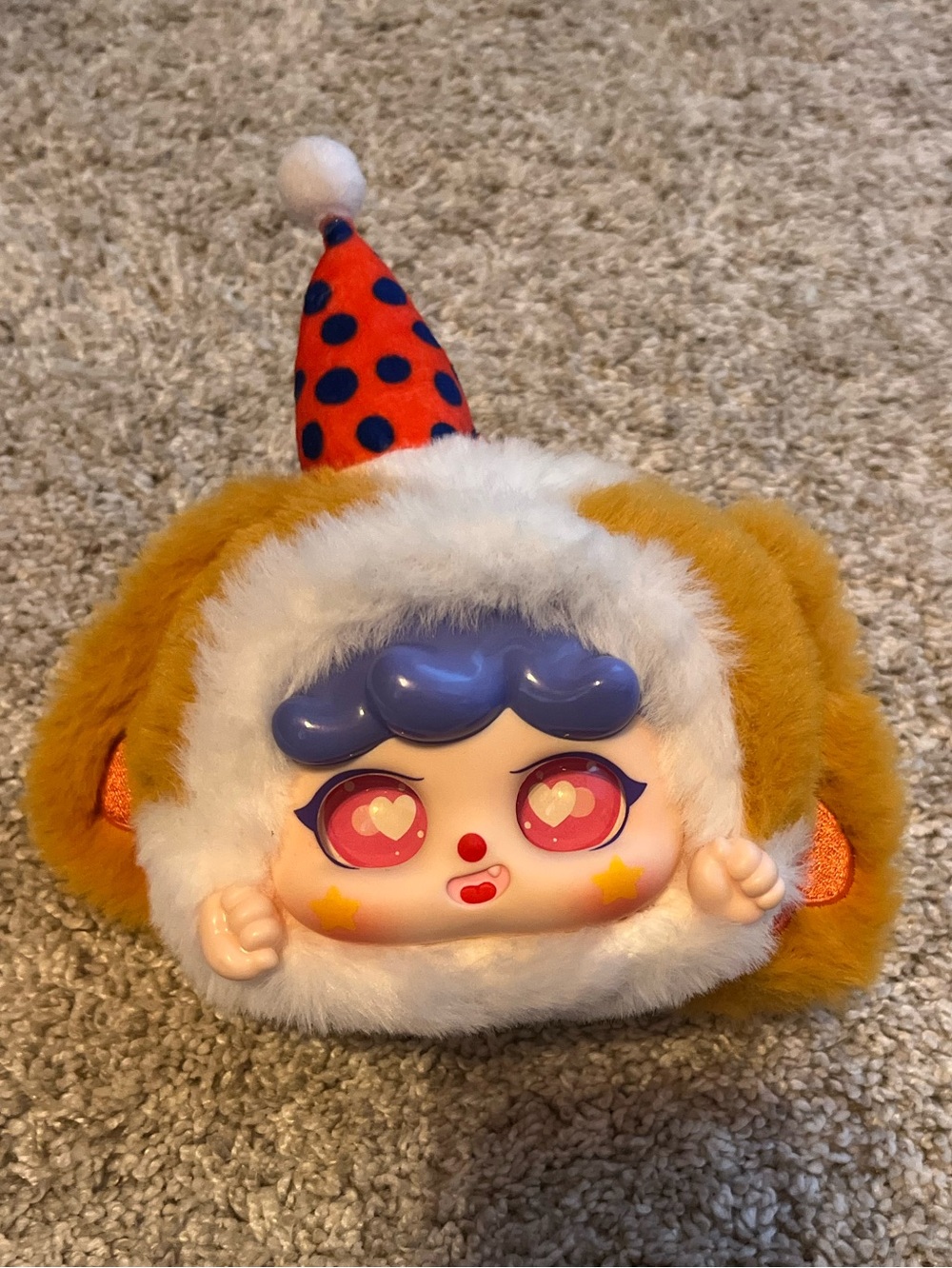 baby three migo dream circus juggling fox plush bag clip
